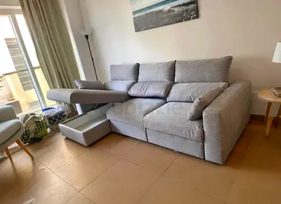 IKEA Esklstuna L Shape Sofa Bed Gray
