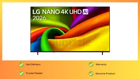 LG TV 85 inch NANO 4K UHD AI Smart Television Award‑winning Multi AI webOS 2026 Brand New