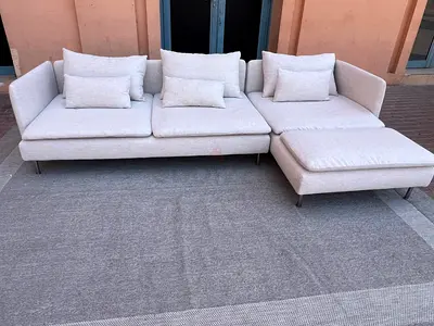 Perfect Like new Condition IKEA Sodhremn L Shape Sofa Beige
