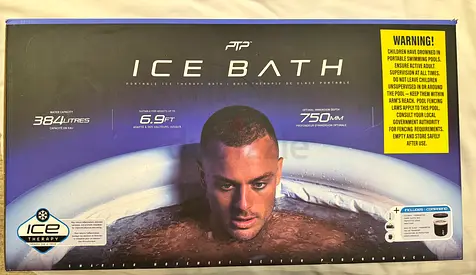 PTP Ice Bath Inflatable Cold Therapy Tub — 384L, 6.9ft, New in Box