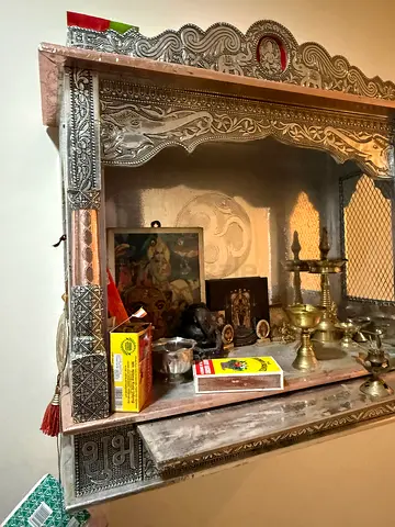 Handcrafted Wall-mounted Puja Mandir / Small Home Temple