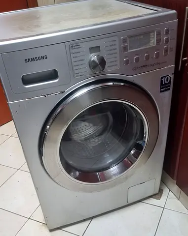 Samsung Front Load Washing Machine - Eco Bubble 8KG/5KG, Silver, Used