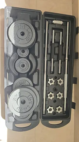 50kg full dumbell set available
