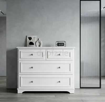 Pottery barn white wooden dresser