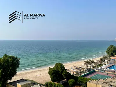 Beach View || Luxury 2BR + Maids Room|| Private Beach || Chiller Free || Parking Free || All Amenities