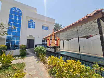 Private pool wardrobes parking garden Maid room 2 hall Majlis 4 bedroom villa central ac 130k