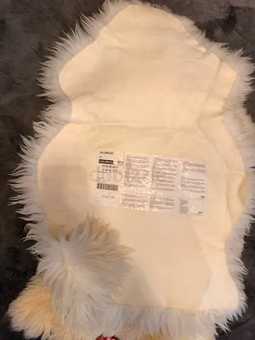 2 Genuine IKEA Sheepskin Rugs – White – Excellent Condition