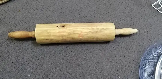 Wooden Rolling Pin - Classic Bakery Tool, Good Condition