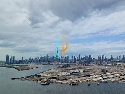 شقة فندقية مفروشة بغرفة نوم واحدة | العنوان برج هاربور بوينت 2 | إطلالة على الخور والبرج