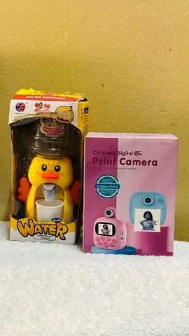 Kids Duck Water Dispenser + Children's Digital Print Camera - New in Box