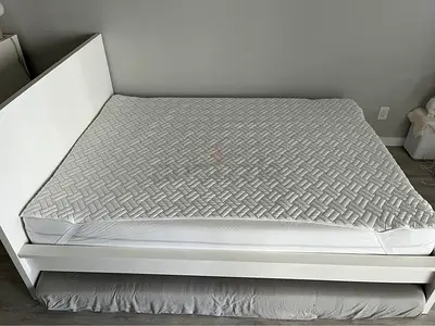 IKEA King Bed Frame with IKEA mattress