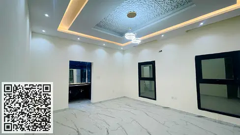 Modern villa for sale in the Al Yasmeen area, Ajman; includes electricity and water connections.
