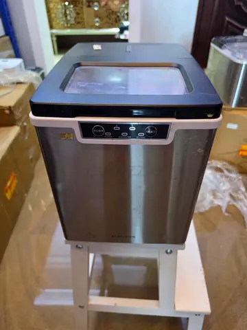 Portable ice maker machine - stainless steel, countertop