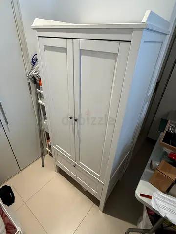 IKEA Sundvik White Wardrobe