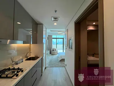 Studio Apartment | Creek Views by Azizi | Burj & Downtown Skyline View | Furnished Terrace Unit
