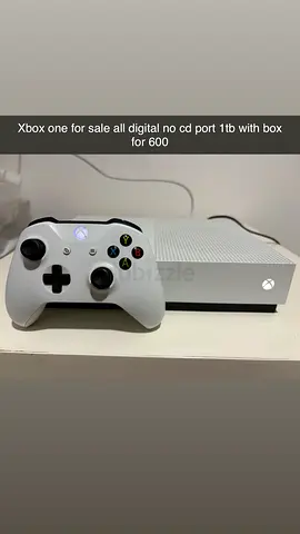 White Xbox One 1TB (Digital, No Disc) with Controller and original box and free games