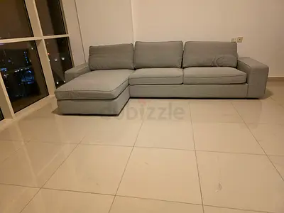 IKEA Kivik L Shape Sofa Grey