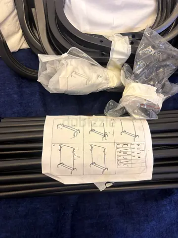 Mannequin and clothing rails