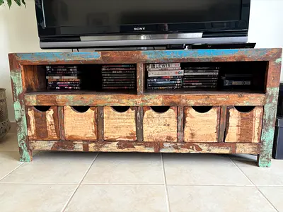 Rustica solid wood TV unit/ console