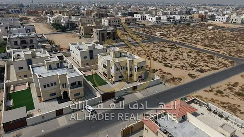 Freehold for Arabs | Fully marble | Elevator | Large garden, seating area, and waterfall | High-end modern finishing