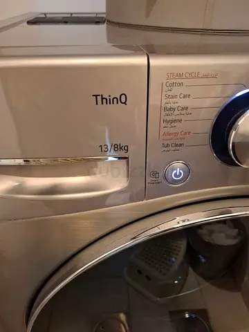 L.G ThinQ 2in1 13/8 washing machine for sell good working