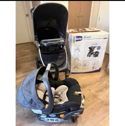 Original price 2300 Grey 3-in-1 Stroller Travel System with Infant Car Seat