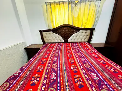 King size Bed with Headboard and Side Tables - Good Condition