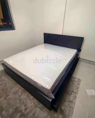 IKEA malam bed with mattress queen size 160x200cm