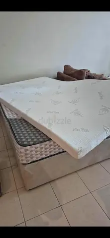 Single mattress with memory foam topper - good condition