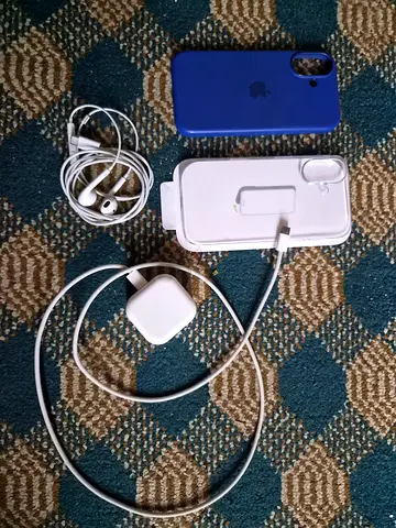 Used apple adaptor, apple cable, apple handfree and two orginal back cover