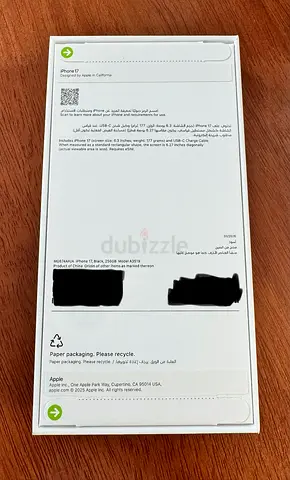 Apple iPhone 17 - Sealed Box (Brand New)