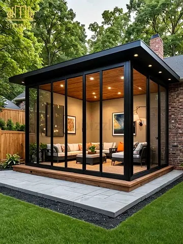 Modern Glass Garden Room / Sunroom - Ready to Move In