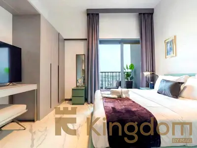 استوديو مفروش | MAG 930 | الشرفة وإطلالات على المدينة