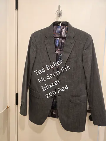 Ted Baker Modern Fit Men's Blazer - Grey, Size M