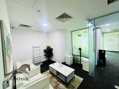 High Floor | Fully Furnished & Upgraded Office | Business Bay & Downtown Views