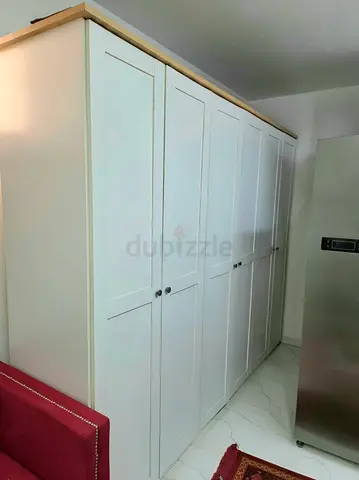 White 6-Door Wardrobe — Good Condition
