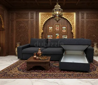 L-Shape Design with Flexible Fitting
The L-shape design gives you plenty of seating space while mak