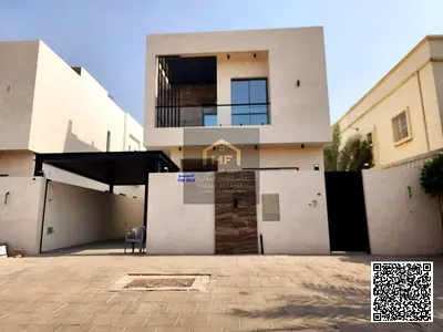 فيلا جديدة بالكامل تشطيب فاخر للبيع في المويهات 2 – عجمان موقع استثنائي بجانب المسجد مباشرة على شارع قار مع ارتداد أمامي واسع (حوالي 10 متر) للم