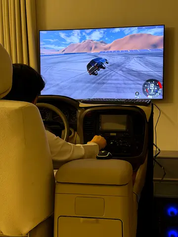 Custom Sim Racing Cockpit with Full PC Gaming Setup