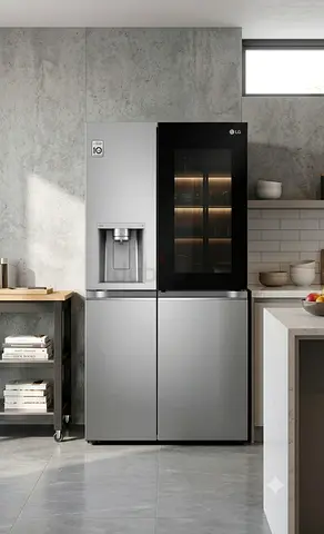 LG Luxury Side-by-Side Refrigerator – InstaView Door | Ice Maker