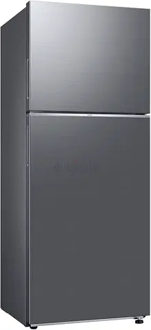 Used top-freezer refrigerator - stainless steel finish, good condition
