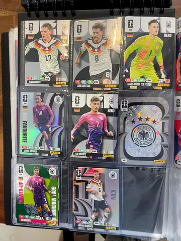 Premium Germany national-team collection from Panini FIFA 365 Adrenalyn XL 2026. A strong 8-card lot