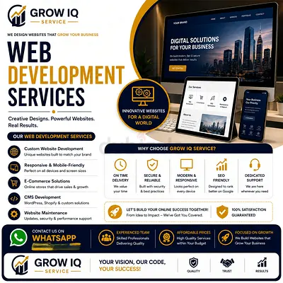 Professional Web Development Services | Grow IQ Service
