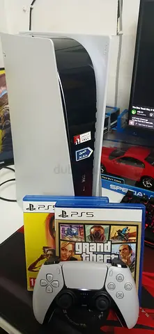 Negotiable ps5 fat disc with box + 2 games