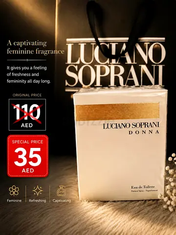 Luciano Soprani Donna Eau de Toilette - 35 AED (Boxed)
