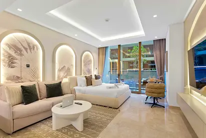 Furnished Studio | Sterling Business Bay | Sofa Bed & Balcony | Near Dubai Mall & Metro | All Bills