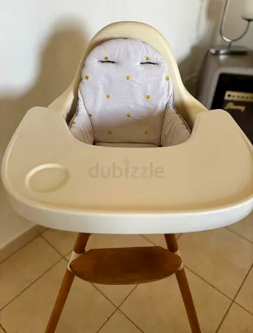 Childhome Evolu High Chair in Natural White
