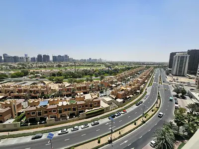 شقة مفروشة بغرفة نوم واحدة | إيليت سبورتس ريزيدنس 8 | شرفة تطل على الجولف والمدينة