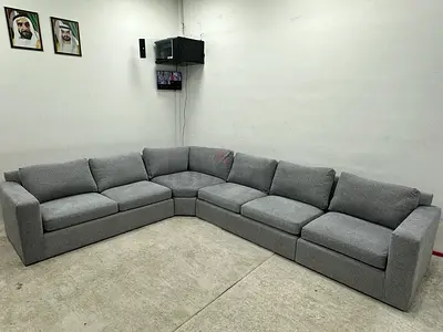 Perfect condition crate&barrel axis model corner sofa