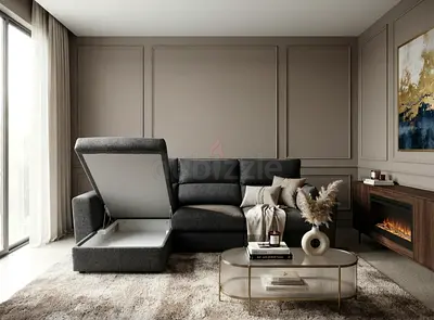 Modern Pull-Out Sofa Bed